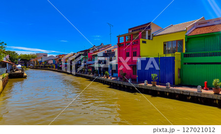 Melaka, Malaysia - April 16, 2025: Melaka, Malaysia. UNESCO World Heritage Site in Malaysia. 127021012