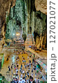 Gombak, Selangor Malaysia: April 18 2025: Batu Caves and the Murugan statue  (The Hindu god of war ) also known as Kartikeya , Skanda, Subrahmanya and Shanmukha. 127021077