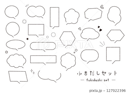 吹き出しセット ベクター 吹き出しセット ベクター 127022396