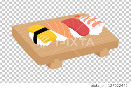 簡單的壽司插圖 簡單的壽司插圖 127022443