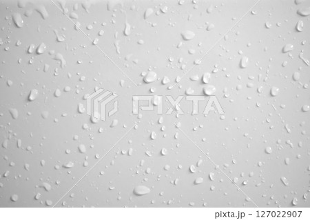 Water drops on white wall background texture Water drops on white wall background texture 127022907