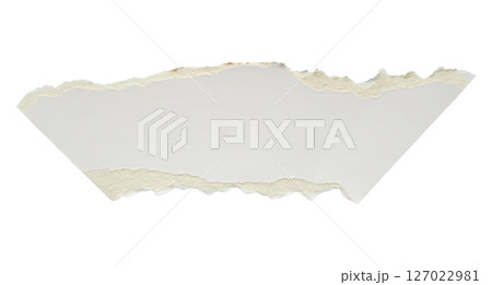 White ripped paper torn edges strips isolated on white background White ripped paper torn edges strips isolated on white background 127022981
