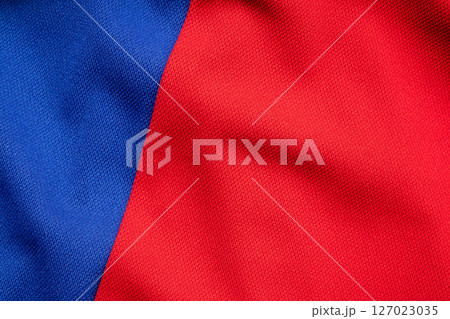 Blue and red sports clothing fabric football shirt jersey texture 127023035