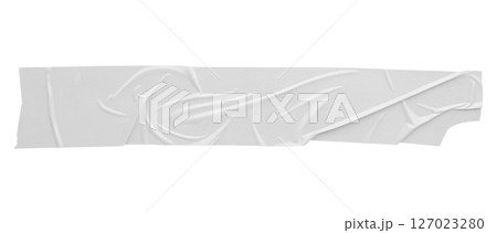 White adhesive plastic tape isolated on white background White adhesive plastic tape isolated on white background 127023280