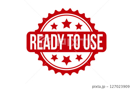 Ready To Use Rubber Stamp Seal Vector 127023909