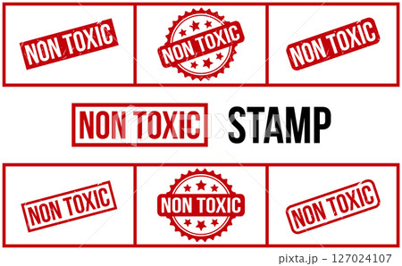 Non Toxic Rubber Stamp Set Vector 127024107