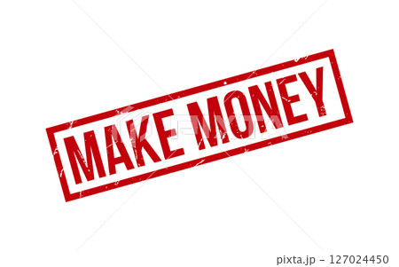 Red Make Money Rubber Stamp Seal Vector 127024450