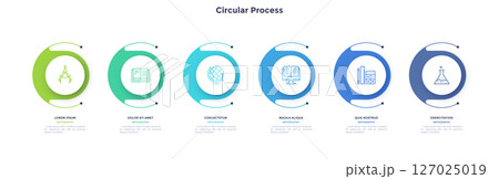 Modern Business Illustration Infographic Template 127025019