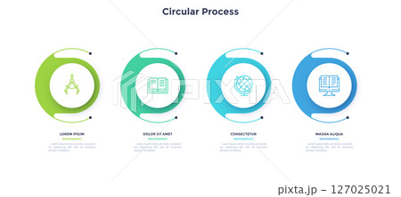 Modern Business Illustration Infographic Template 127025021