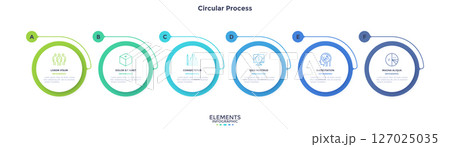 Modern Business Illustration Infographic Template 127025035