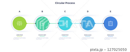 Modern Business Illustration Infographic Template 127025050