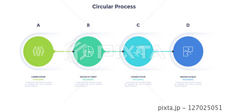 Modern Business Illustration Infographic Template 127025051