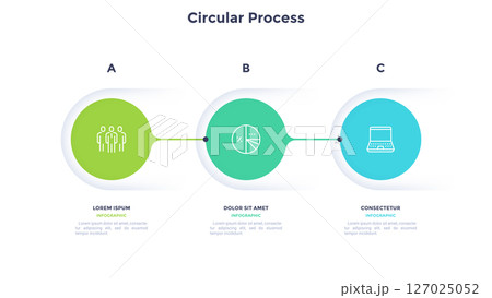 Modern Business Illustration Infographic Template Modern Business Illustration Infographic Template 127025052