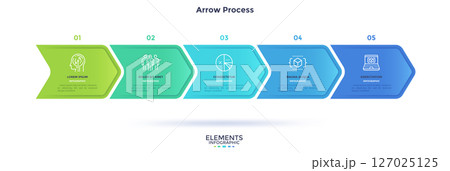 Modern Business Illustration Infographic Template 127025125