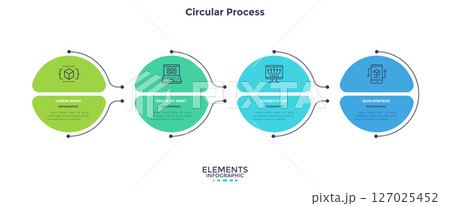 Modern Business Illustration Infographic Template 127025452