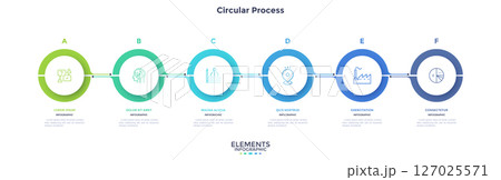 Modern Business Illustration Infographic Template 127025571
