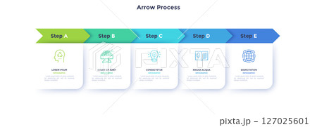 Modern Business Illustration Infographic Template Modern Business Illustration Infographic Template 127025601