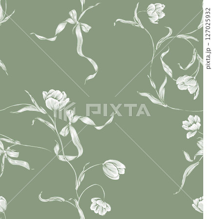 Whimsical Flower Motif Series for Aesthetic Projects 127025932