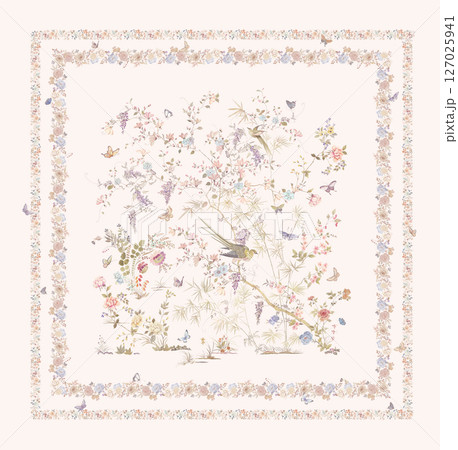 Whimsical Flower Motif Series for Aesthetic Projects 127025941