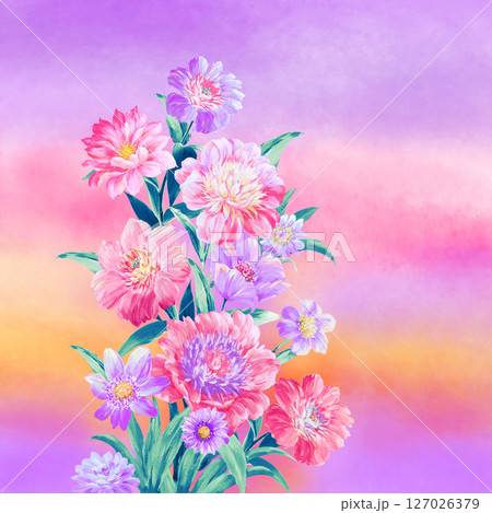 Stylish Flower Pattern Series for Creative Spaces Stylish Flower Pattern Series for Creative Spaces 127026379