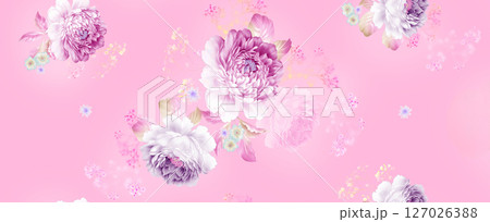 Stylish Flower Pattern Series for Creative Spaces 127026388