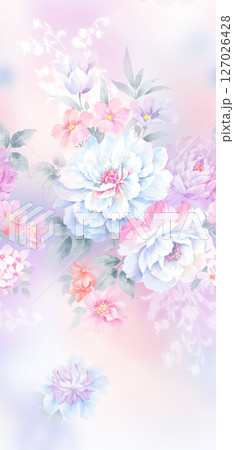 Stylish Flower Pattern Series for Creative Spaces 127026428