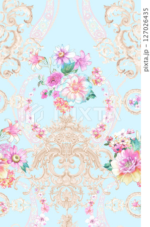 Stylish Flower Pattern Series for Creative Spaces Stylish Flower Pattern Series for Creative Spaces 127026435