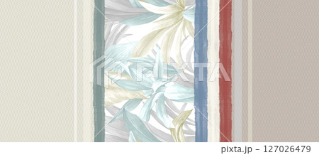 Serene Botanical Pattern Collection for Calming Decor 127026479