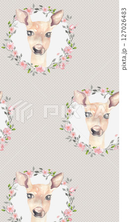 Serene Botanical Pattern Collection for Calming Decor 127026483