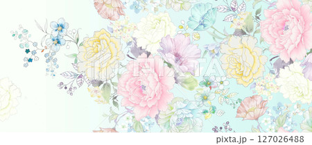 Serene Botanical Pattern Collection for Calming Decor 127026488