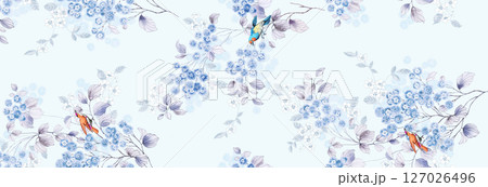 Serene Botanical Pattern Collection for Calming Decor Serene Botanical Pattern Collection for Calming Decor 127026496