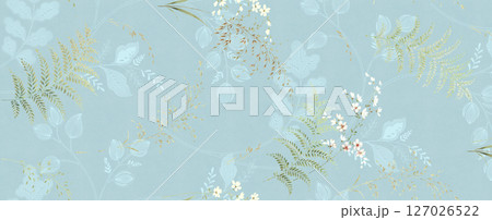 Serene Botanical Pattern Collection for Calming Decor 127026522