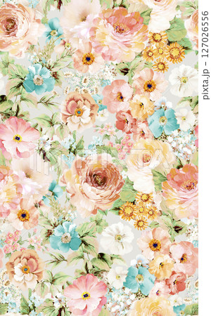 Serene Botanical Pattern Collection for Calming Decor 127026556