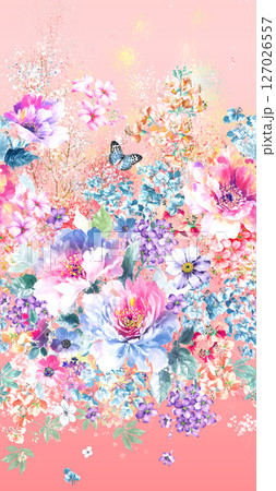 Serene Botanical Pattern Collection for Calming Decor 127026557