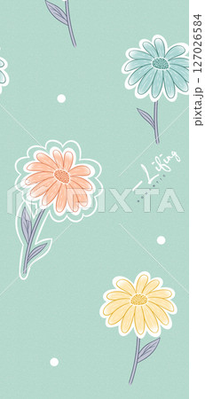 Serene Botanical Pattern Collection for Calming Decor 127026584