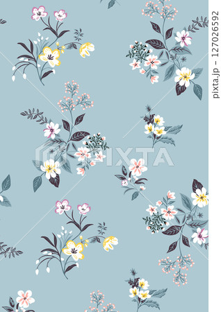 Serene Botanical Pattern Collection for Calming Decor 127026592