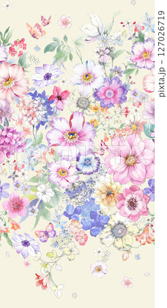 Lovely Flower Pattern Assortment for Creative Aesthetics Lovely Flower Pattern Assortment for Creative Aesthetics 127026719