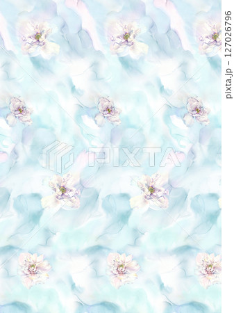 Handpainted Watercolor Floral Pattern Collection Handpainted Watercolor Floral Pattern Collection 127026796