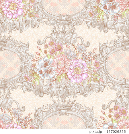 Handpainted Watercolor Floral Pattern Collection Handpainted Watercolor Floral Pattern Collection 127026826