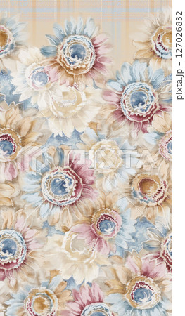 Handpainted Watercolor Floral Pattern Collection 127026832