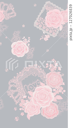 Handpainted Watercolor Floral Pattern Collection 127026839