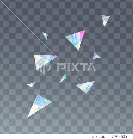 クリスタルの破片のイラスト素材_透過 127026853
