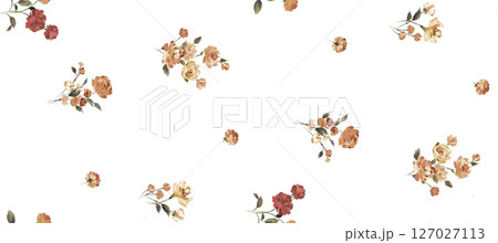 Whimsical Handdrawn Watercolor Floral Designs Whimsical Handdrawn Watercolor Floral Designs 127027113