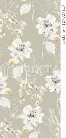 Whimsical Handdrawn Watercolor Floral Designs Whimsical Handdrawn Watercolor Floral Designs 127027117