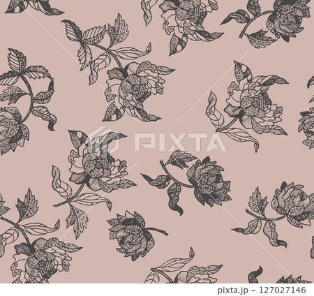 Whimsical Handdrawn Watercolor Floral Designs 127027146