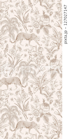 Whimsical Handdrawn Watercolor Floral Designs 127027147