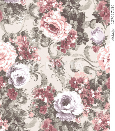 Whimsical Handdrawn Watercolor Floral Designs 127027150