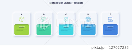Modern Business Illustration Infographic Template Modern Business Illustration Infographic Template 127027283