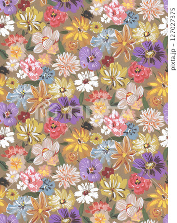 Charming Watercolor Floral Motif Collection Charming Watercolor Floral Motif Collection 127027375