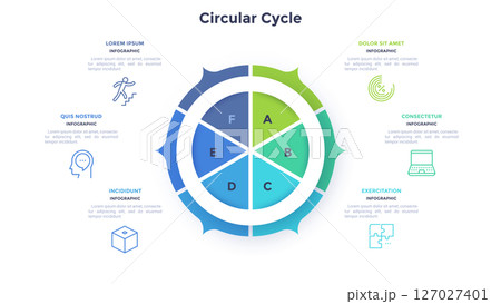 Modern Business Illustration Infographic Template Modern Business Illustration Infographic Template 127027401